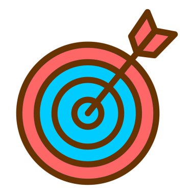 Hedef. Web simgesi basit illüstrasyon