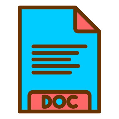 dosya biçimi simgesi, vektör illüstrasyonu