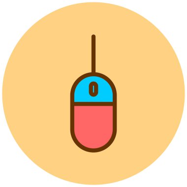 Fare. Web simgesi basit illüstrasyon