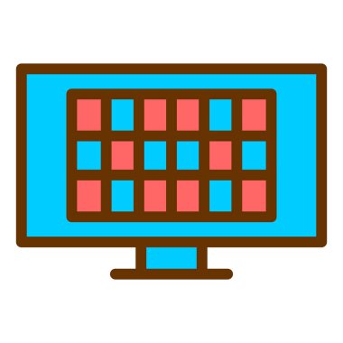 Vektör illüstrasyonu, simge ögesi arkaplanı