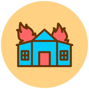 Ev. Web simgesi basit illüstrasyon