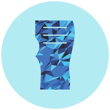 kutu eldiven simgesi, vektör illüstrasyonu basit tasarım