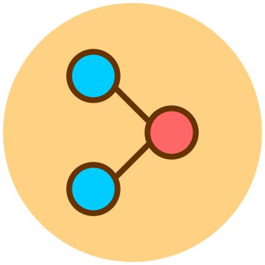 şebeke. Web simgesi basit illüstrasyon