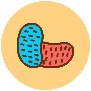 Muz. Web simgesi basit illüstrasyon