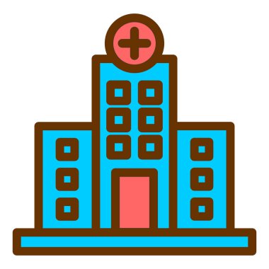 Hastane. Web simgesi basit tasarım