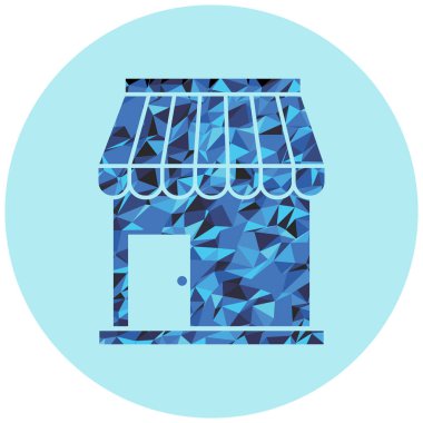 Dükkanı web simge vektör çizim 