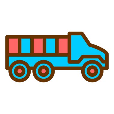 Kamyon. Web simgesi basit illüstrasyon