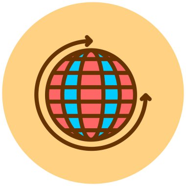 küresel ağ. Basit resimleme