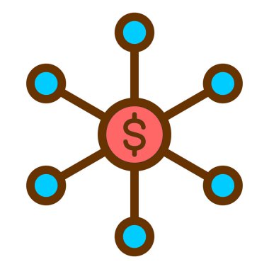 ticari finans simgesi vektör illüstrasyonu