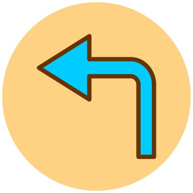 Ok. Web simgesi basit illüstrasyon