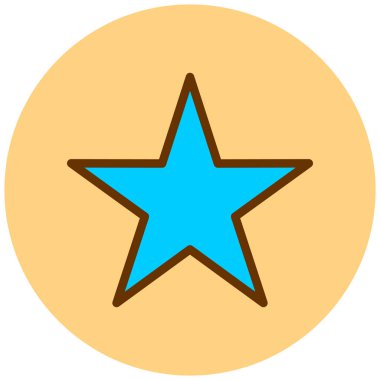 Yıldız. Web simgesi basit illüstrasyon