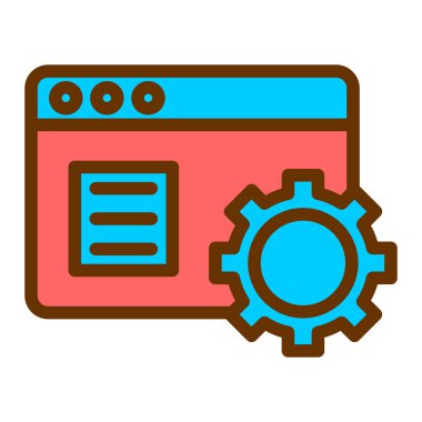 Ayarlama. Web simgesi basit illüstrasyon