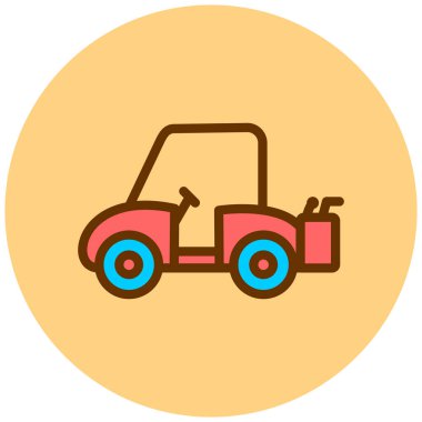 - Araba. Web simgesi basit illüstrasyon