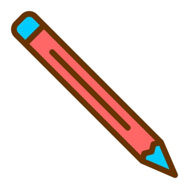 Kalem. Web simgesi basit illüstrasyon