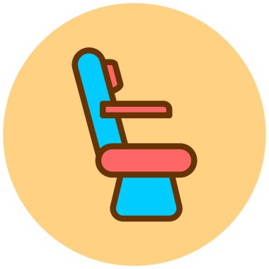 Sandalye. Web simgesi basit illüstrasyon