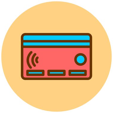 Kredi kartı vektör simgesi