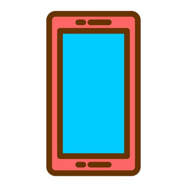 Akıllı telefon. Web simgesi basit illüstrasyon