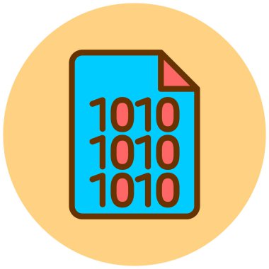 dosya biçimi simgesi, vektör illüstrasyonu