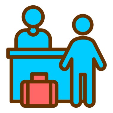 işletme ve eğitim çizgisi vektör simgesi