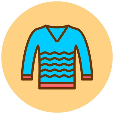 Modern kıyafet simgesinin vektör illüstrasyonu