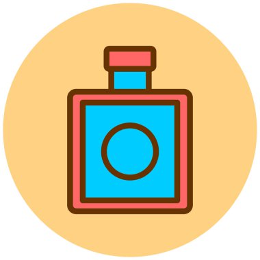 Parfüm. Web simgesi basit illüstrasyon