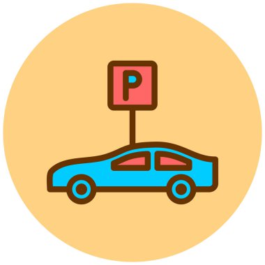 - Araba. Web simgesi basit illüstrasyon