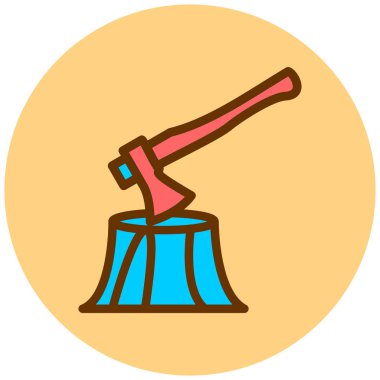 Tek bir simgenin vektör illüstrasyonu