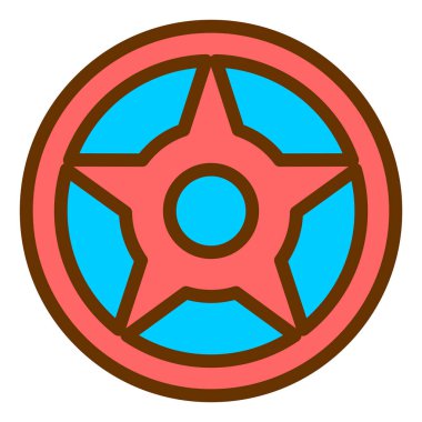 Direksiyon ikonu. vektör illüstrasyonu