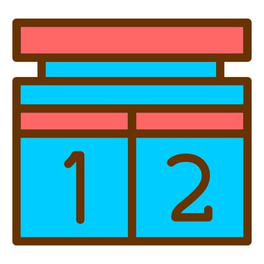 Takvim. Web simgesi basit illüstrasyon