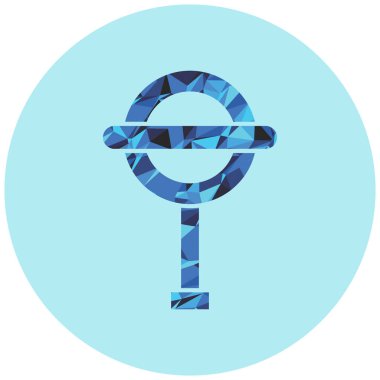 Modern b 'nin vektör illüstrasyonu eksik simgesi