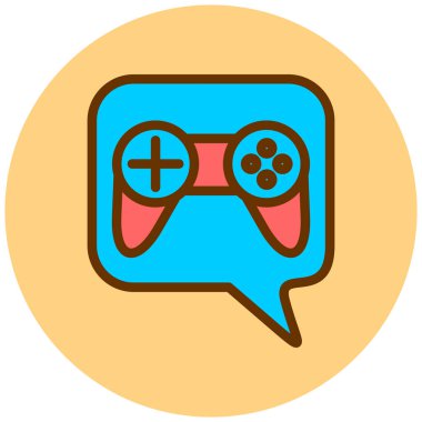 Oyun kolu. Web simgesi basit illüstrasyon