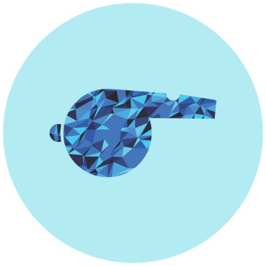 Bir yılanın düşük poli stili vektör illüstrasyonu