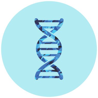 DNA simgesi vektör illüstrasyonu