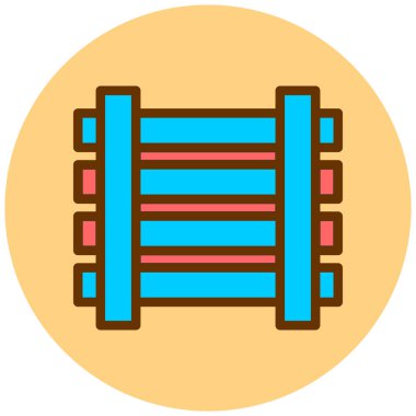 Yedek kulübesi Web simgesi basit illüstrasyon