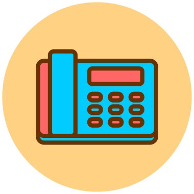 - Telefon. Web simgesi basit illüstrasyon