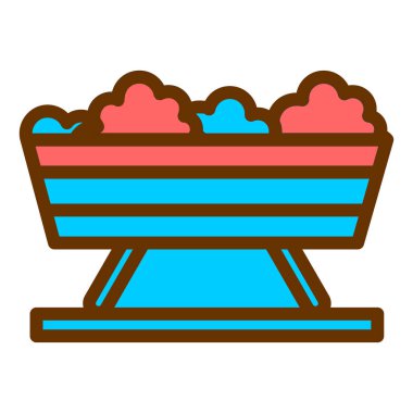 Yedek kulübesi Web simgesi basit illüstrasyon