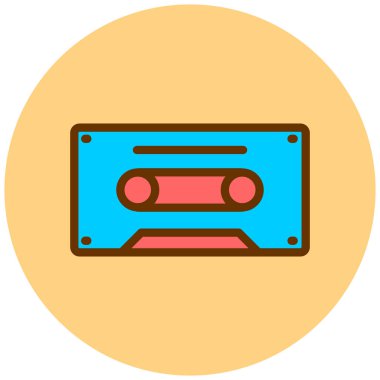 kaset teyp vektör simgesi