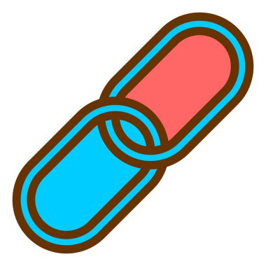 link simgesi, vektör illüstrasyonu basit tasarım