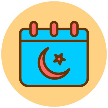 Bir tarih simgesinin vektör illüstrasyonu