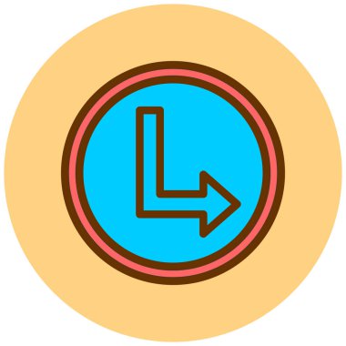 Bir b simgesinin vektör illüstrasyonu