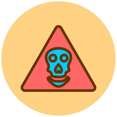 Uyarı işareti. Basit resimleme