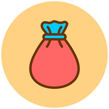 Çanta. Web simgesi basit illüstrasyon