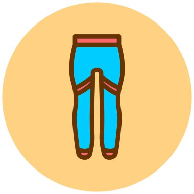 Pantolon. Web simgesi basit illüstrasyon