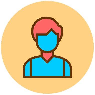 avatar. Web simgesi basit illüstrasyon