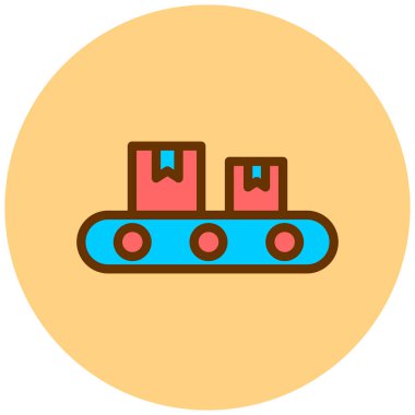 forklift. Web simgesi basit illüstrasyon