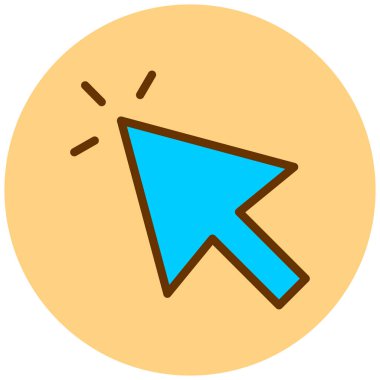 İmleç. Web simgesi basit illüstrasyon