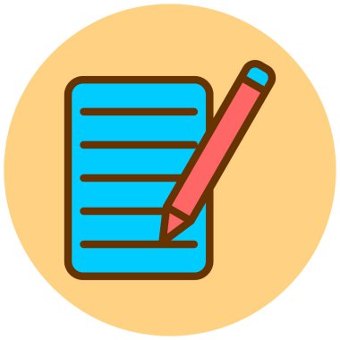 Belge. Web simgesi basit illüstrasyon