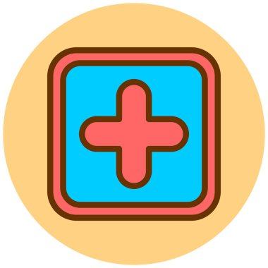 ekle. Web simgesi basit illüstrasyon