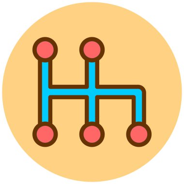 hiyerarşi. Web simgesi basit illüstrasyon