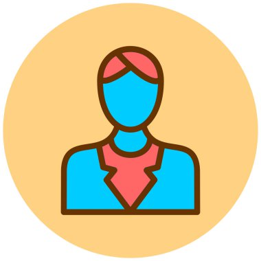 avatar. Web simgesi basit illüstrasyon